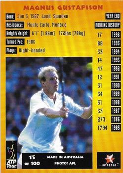 1997 Intrepid Bring it On ATP Tour #15 Magnus Gustafsson Back