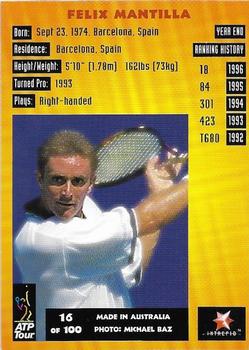 1997 Intrepid Bring it On ATP Tour #16 Felix Mantilla Back