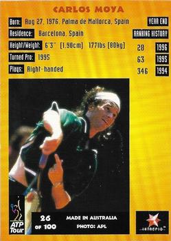 1997 Intrepid Bring it On ATP Tour #26 Carlos Moya Back