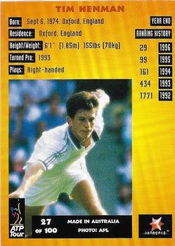 1997 Intrepid Bring it On ATP Tour #27 Tim Henman Back