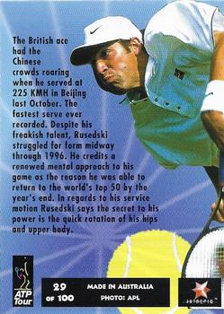 1997 Intrepid Bring it On ATP Tour #29 Greg Rusedski Back