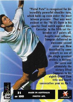 1997 Intrepid Bring it On ATP Tour #31 Pete Sampras Back