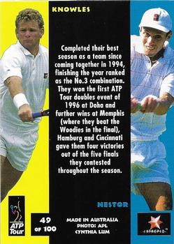 1997 Intrepid Bring it On ATP Tour #49 Mark Knowles / Daniel Nestor Back
