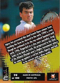 1997 Intrepid Bring it On ATP Tour #98 Sergi Bruguera Back