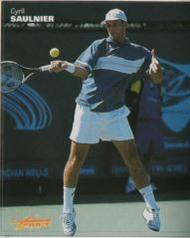 2000-01 Tennis Plus Magazine Stickers #NNO Cyril Saulnier Front