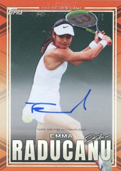 2022 Topps X Emma Raducanu - Autographs Orange #22A Emma Raducanu Front