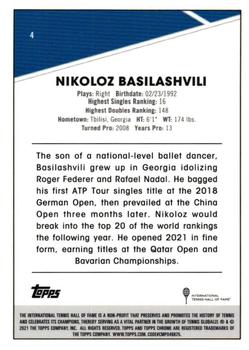 2021 Topps Chrome #4 Nikoloz Basilashvili Back