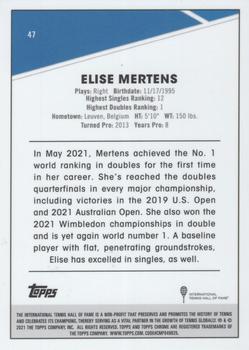 2021 Topps Chrome #47 Elise Mertens Back