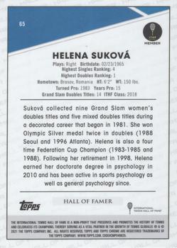 2021 Topps Chrome #65 Helena Suková Back