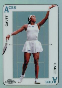 2021 Topps Chrome - Aces #ACE-5 Coco Gauff Front