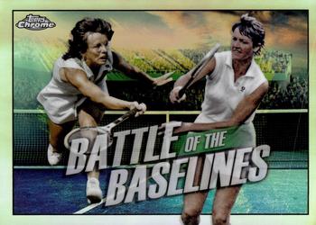 2021 Topps Chrome - Battle of the Baselines #BB-4 Billie Jean King / Margaret Smith Court Front