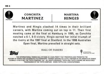 2021 Topps Chrome - Battle of the Baselines #BB-6 Martina Hingis / Conchita Martinez Back