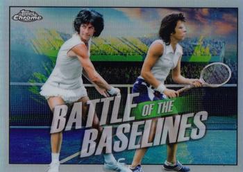 2021 Topps Chrome - Battle of the Baselines #BB-7 Virginia Wade / Billie Jean King Front
