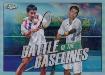 2021 Topps Chrome - Battle of the Baselines #BB-8 Pete Sampras / Michael Chang Front