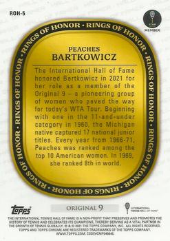 2021 Topps Chrome - Rings of Honor #ROH-5 Peaches Bartkowicz Back
