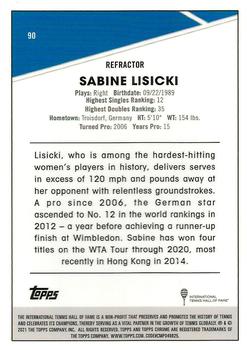 2021 Topps Chrome - Refractor #90 Sabine Lisicki Back