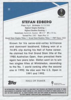 2021 Topps Chrome - Clay Court #22 Stefan Edberg Back