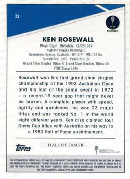 2021 Topps Chrome - Clay Court #23 Ken Rosewall Back
