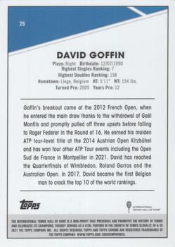 2021 Topps Chrome - Clay Court #26 David Goffin Back