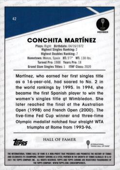 2021 Topps Chrome - Clay Court #42 Conchita Martínez Back