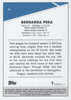 2021 Topps Chrome - Clay Court #53 Bernarda Pera Back