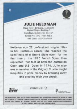 2021 Topps Chrome - Clay Court #93 Julie Heldman Back