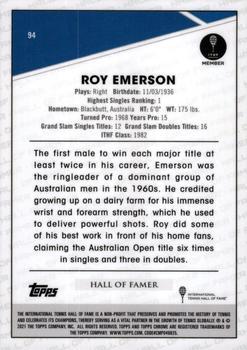 2021 Topps Chrome - Clay Court #94 Roy Emerson Back