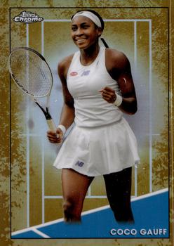 2021 Topps Chrome - Clay Court #100 Coco Gauff Front