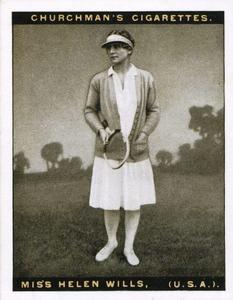1928 Churchman's Lawn Tennis (Large) #12 Helen Wills Front