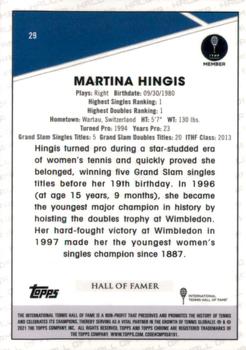 2021 Topps Chrome Sapphire #29 Martina Hingis Back