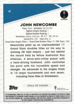 2021 Topps Chrome Sapphire #49 John Newcombe Back