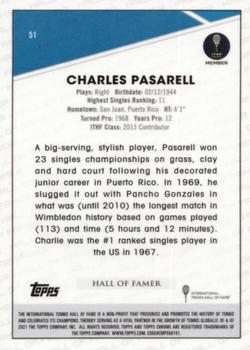 2021 Topps Chrome Sapphire #51 Charles Pasarell Back
