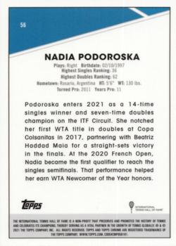 2021 Topps Chrome Sapphire #56 Nadia Podoroska Back
