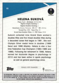 2021 Topps Chrome Sapphire #65 Helena Suková Back