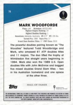 2021 Topps Chrome Sapphire #79 Mark Woodforde Back