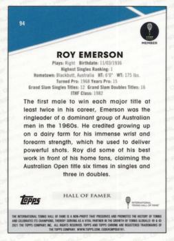 2021 Topps Chrome Sapphire #94 Roy Emerson Back