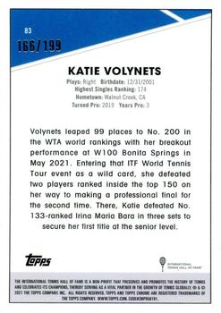 2021 Topps Chrome Sapphire - Aqua #83 Katie Volynets Back