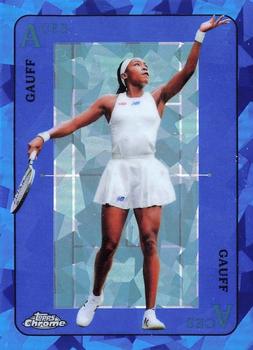 2021 Topps Chrome Sapphire - Aces #ACE-5 Coco Gauff Front