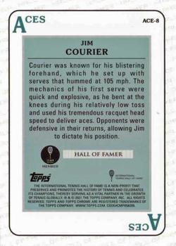 2021 Topps Chrome Sapphire - Aces #ACE-8 Jim Courier Back