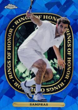 2021 Topps Chrome Sapphire - Rings of Honor #ROH-2 Pete Sampras Front