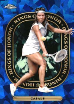 2021 Topps Chrome Sapphire - Rings of Honor #ROH-6 Rosie Casals Front