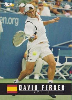 2005 Ace Authentic Debut Edition #77 David Ferrer Front