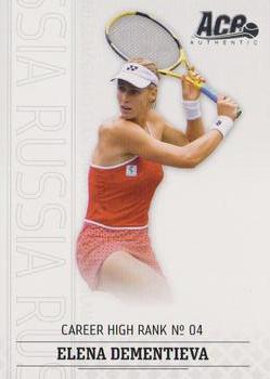 2006 Ace Authentic Grand Slam #7 Elena Dementieva Front