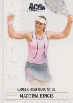 2006 Ace Authentic Grand Slam #15 Martina Hingis Front