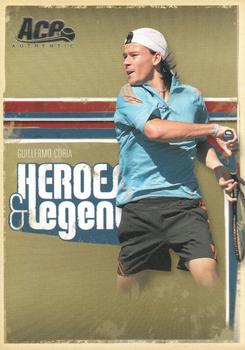 2006 Ace Authentic Heroes & Legends #14 Guillermo Coria Front