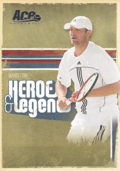 2006 Ace Authentic Heroes & Legends #24 Mardy Fish Front