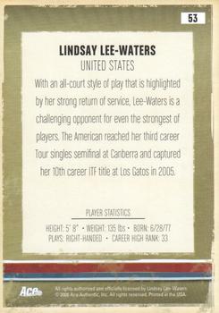 2006 Ace Authentic Heroes & Legends #53 Lindsay Lee-Waters Back