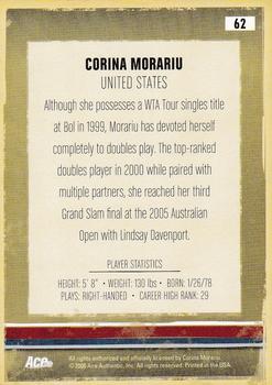 2006 Ace Authentic Heroes & Legends #62 Corina Morariu Back