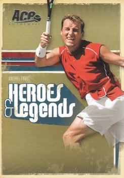 2006 Ace Authentic Heroes & Legends #70 Andrei Pavel Front