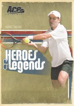 2006 Ace Authentic Heroes & Legends #81 Fabrice Santoro Front